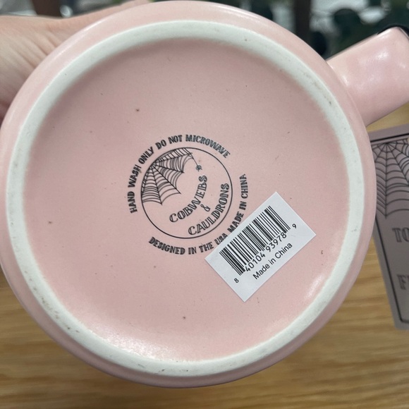 Halloween Pink Cowgirl Ghost 🩷👻 Let’s Go Ghouls Ceramic Coffee Mug NWT - Picture 4 of 5